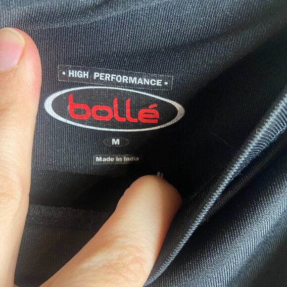 Bolle High Performance Size M Tennis Skirt Skort Black Teal Pleated Preppy Cheer - Picture 7 of 8